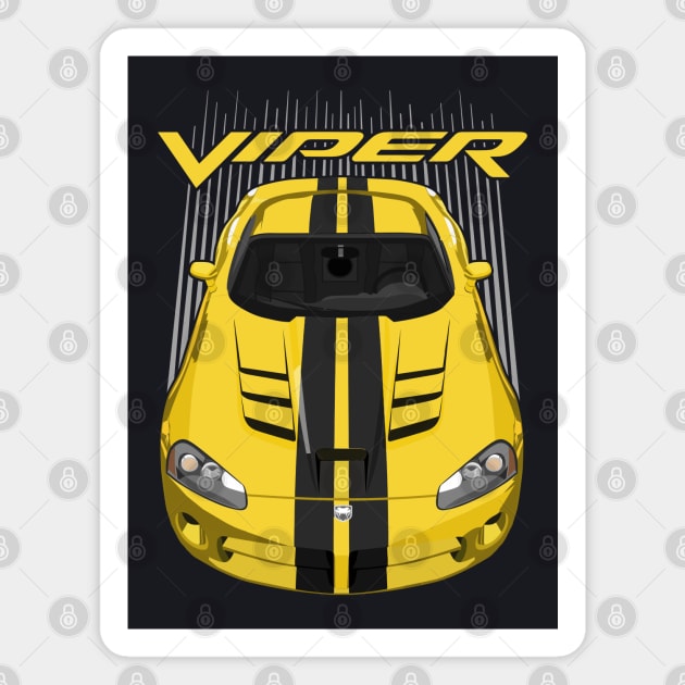 Viper SRT10-yellow and black Magnet by V8social